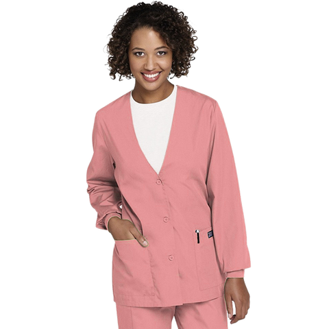 Cherokee Workwear v-neck cardigan scrub jacket