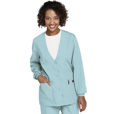 Cherokee Workwear v-neck cardigan scrub jacket